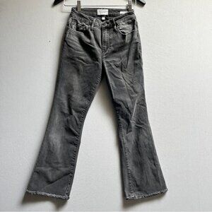 Frame Le Crop mini boot raw hem denim jeans Sz 27